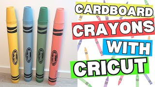 How to make decorative Giant Crayons (with Cricut) ! Cricut tutorial