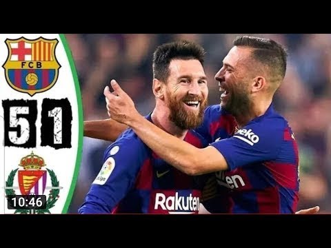 FC Barcelona vs Real Valladolid 5-1 HD FULL HIGHLIGHTS AND GOALS