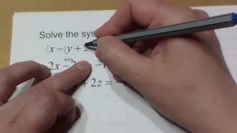 7.3 Multivariate Linear Systems and Row Operations Notes Video - PreCalculus