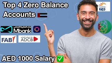 Top 4 UAE Banks With Zero Balance Accounts You Can Open Online (2025)