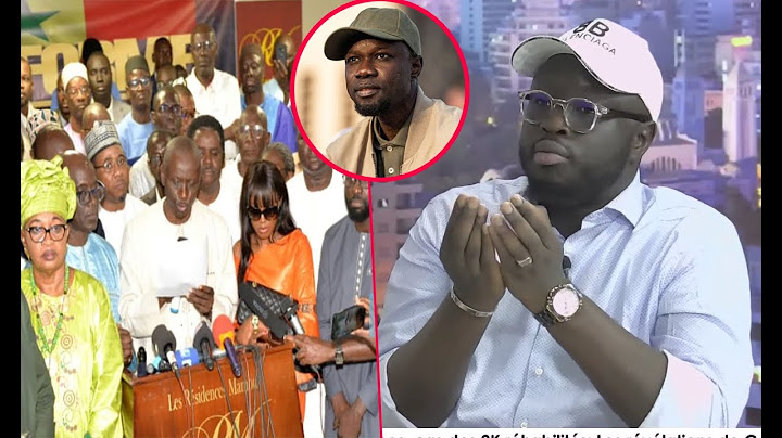 Cheikh Ousmane Touré "l'opposition sans Ousmane Sonko n'existe pas..."