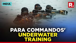 Watch: Para Special Forces Of The Indian Army Carry Out Underwater Tactical Training