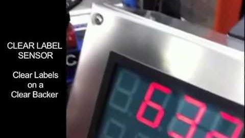 Clear Label Sensor