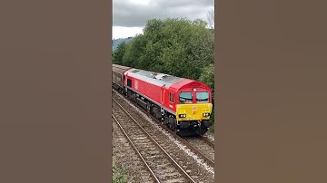 DB cargo class 66 margam tc to canton Pullmans with IWB wagons