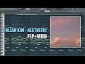 Tollan Kim - Aesthetic (MIDI + FLP) (FL Studio Piano Tutorial / Cover)