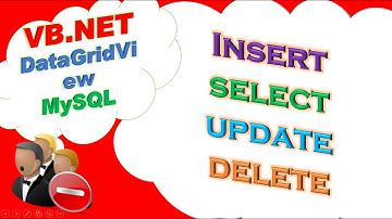 VB.net MySQL Database Ep.01 : DataGridView  - INSERT,SELECT,UPDATE,DELETE Full