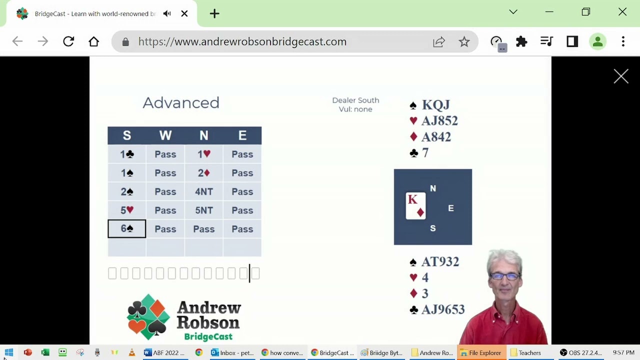 Fourth Suit Forcing AR 0