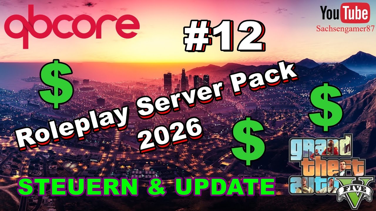 GTA5 QbCore Roleplay Server Pack 2026 ( STEUERN & UPDATE )#12