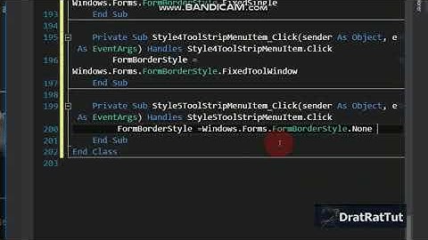 Changing border styles in vb net