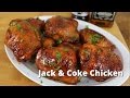 Jack & Coke Chicken Thighs | Smoked Chicken Thighs with Jack Daniels Glaze on Drum Smoker