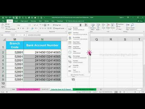 how-to-enter-twenty-digits-number-using-text-method-in-ms-excel-2016-|-excel-basics