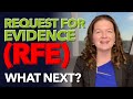 Request for Evidence (RFE) - What Next?