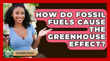 How Do Fossil Fuels Cause The Greenhouse Effect? - Explaining Ecology