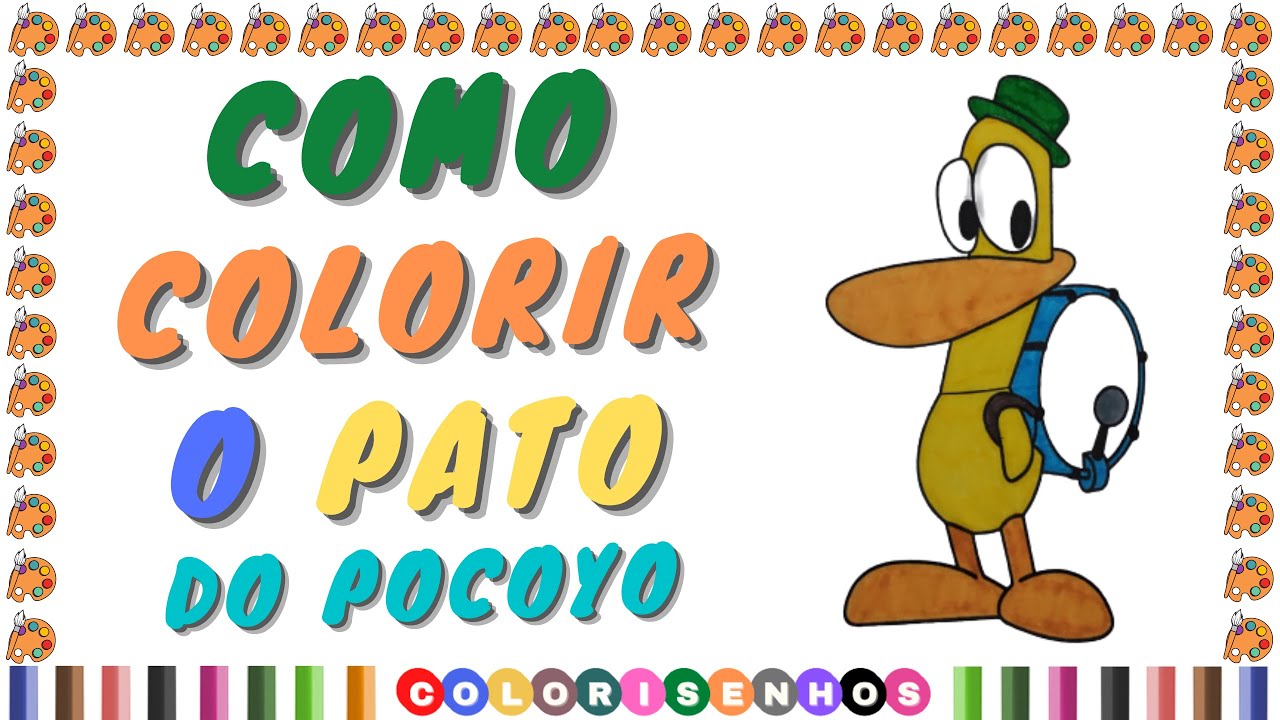 Amigável Pocoyo para colorir