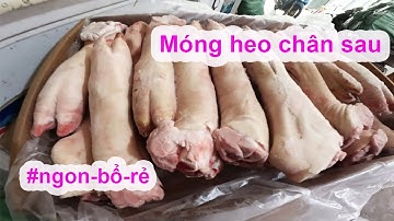 Móng heo chân sau đông lạnh nhập khẩu | Thực phẩm chính hãng
