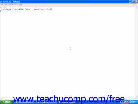 HTML Tutorial Borders Training Lesson 11.13
