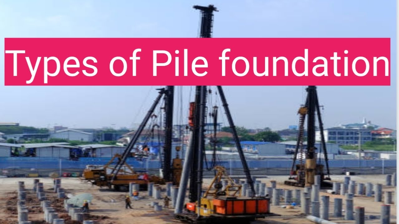 Foundation types in civil engineering pile foundation end bearing