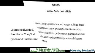 Grade 10 Life Sciences Term 1 | Scope for Test 2026