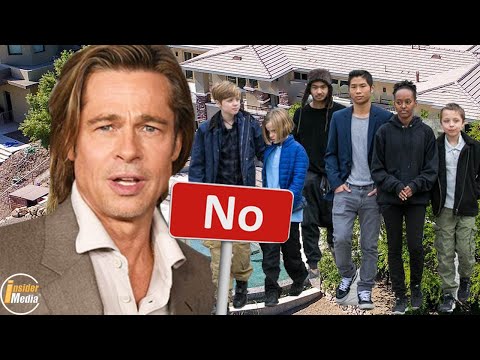 Sad for Brad Pitt when all the kids turned down for the warm Christmas holiday with him