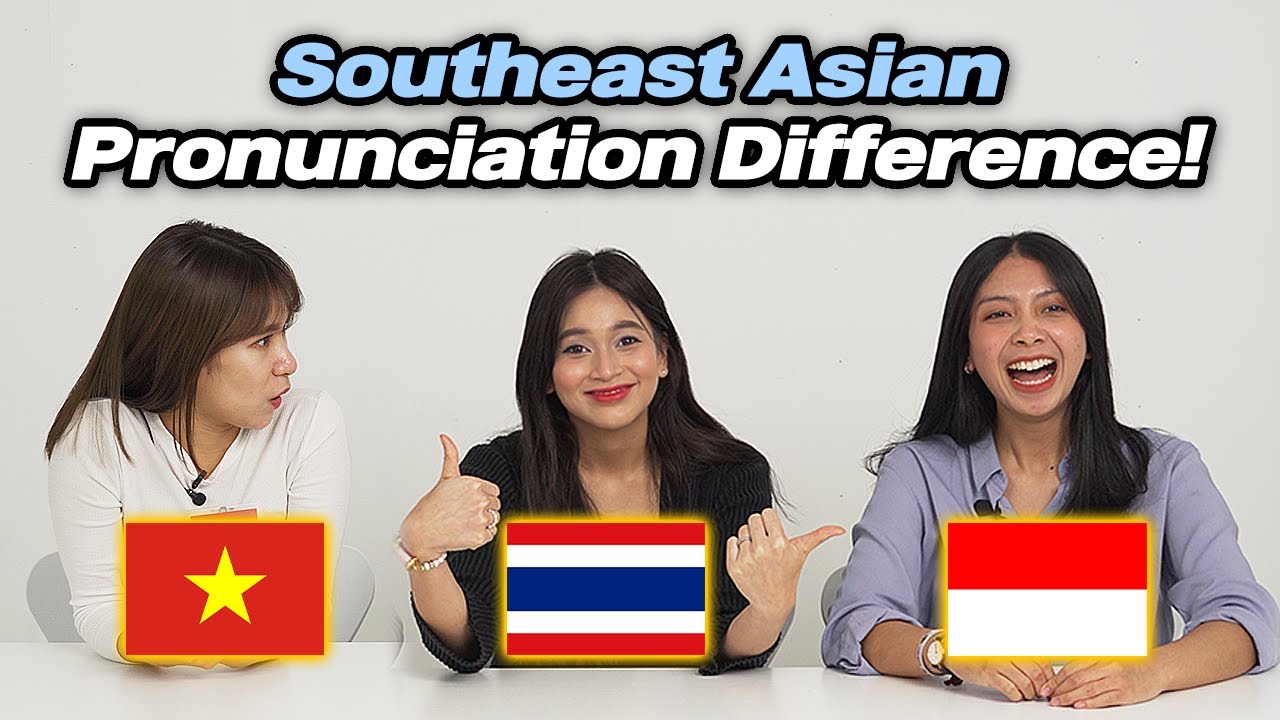 Southeast Asia Pronunciation Differences!! Thailand, Vietnam, Indonesia  Part 2!!