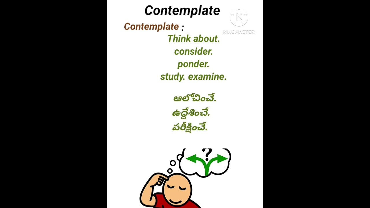 Contemplate meaning in telugu 
