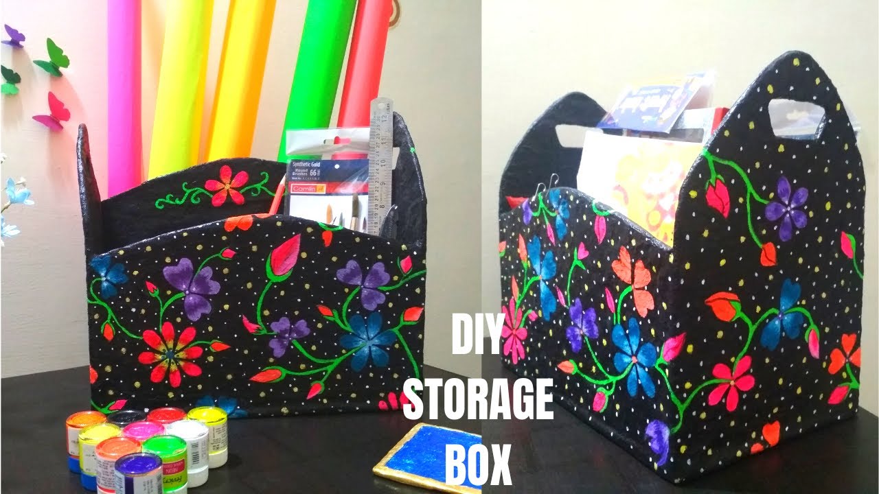 How to Make Storage Box Out of CardBoard DIY Best Out of Waste Idea