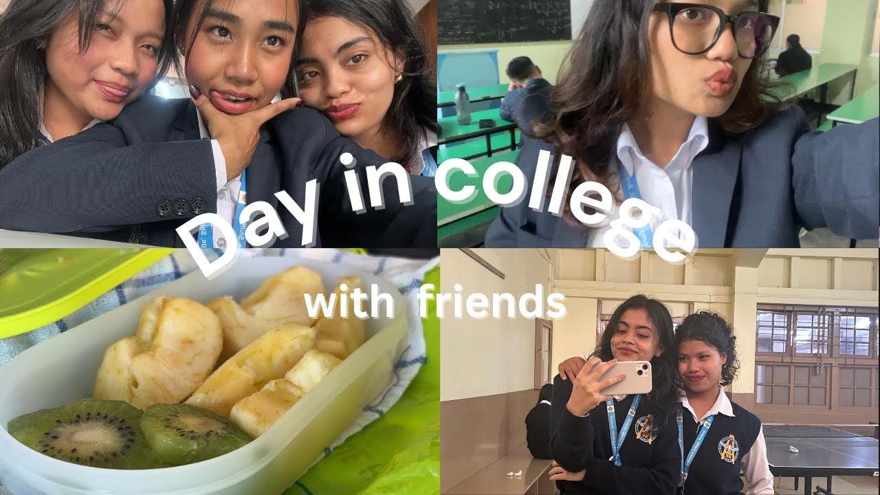Day in college / friends and food 😋❤️
