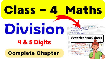 Division Class 4 | Class 4 Maths Division | Class 4 Maths Worksheet |Class 4 Math Syllabus |Class 4