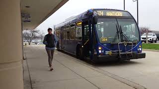 Pace Bus 2017/18 ElDorado National Axess BRT 6768 On Rt 570/572 & 6741 On Rt 565/574