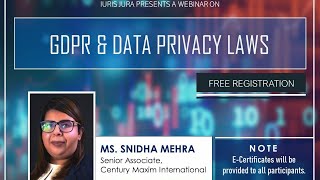 Webinar on "GDPR & Data Privacy Laws"