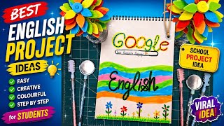English Project Ideas for School | Easy & Creative English Project | Step by Step