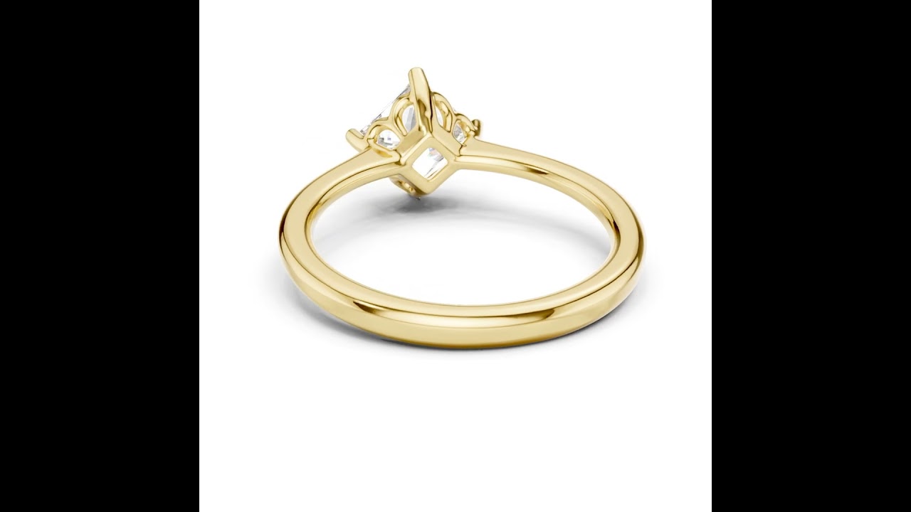 Princess Cut Lab Grown Diamond Solitaire Anniversary Ring