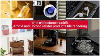 free c4d octane,redshift, Arnold and Corona Renderer projects file ready to use  #c4d #octanerender