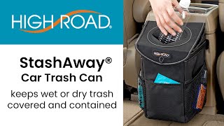 High Road StashAway Leakproof Car Trash Can Keeps Trash & Odor Under Cover by High Road Car Organizers 154 views 2 years ago 43 seconds