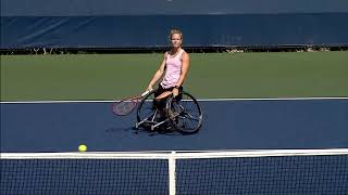 Diede De Groot practice session | US Open 2020