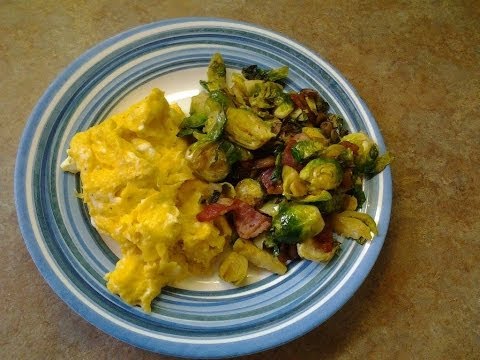 Brussel Sprout Hash with Scrambled Eggs