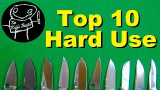 My Top 10 Favorite Hard Use EDC Knives
