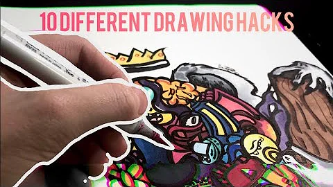 10 DRAWING HACKS IN LESS THAN 100 SECONDS!!