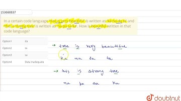 In a certain code language \