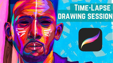 Time-lapse Procreate Drawing session