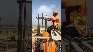 Put Pre-Tie Stirrup Column #construction #building #civilengineering #concrete #machinery #rebar