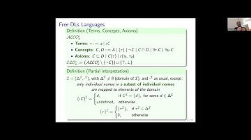 KR 2021 - On Free Description Logics with Definite Descriptions