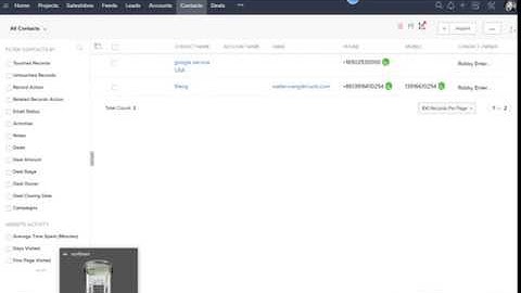 Integrate phone system with ZOHO CRM- phone bridge