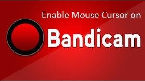 How to enable mouse cursor on Bandicam