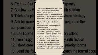 Speak Professional English: 20 Advanced Phrases for Office & Meetings #corporate #english