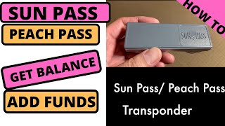 #SHORTS Florida Sun Pass, Peach Pass . How to get balance & add funds. screenshot 5