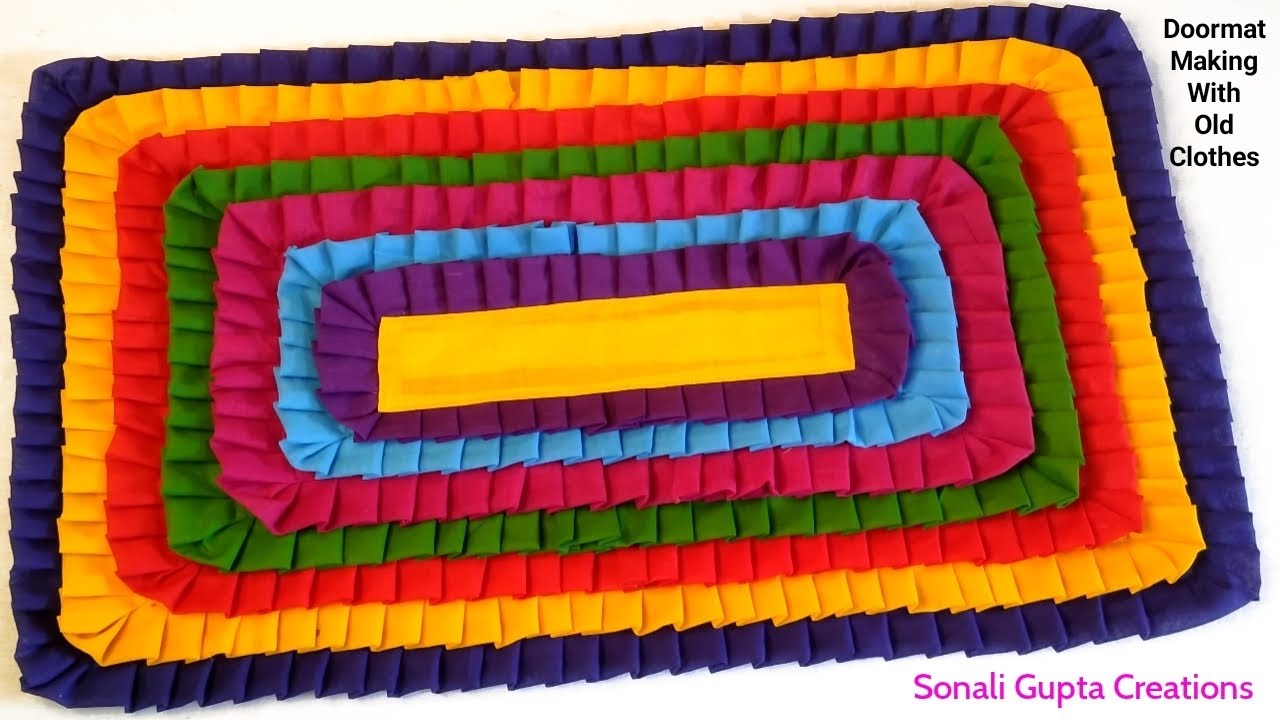 Super Easy Doormat IdeaHow To Make DoormatDoormat Making At HomePaydan Banane Ka TarikaMatRug