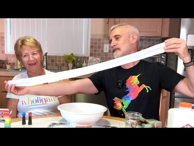 Teaching My Mom How To Make ASMR Slime 😂