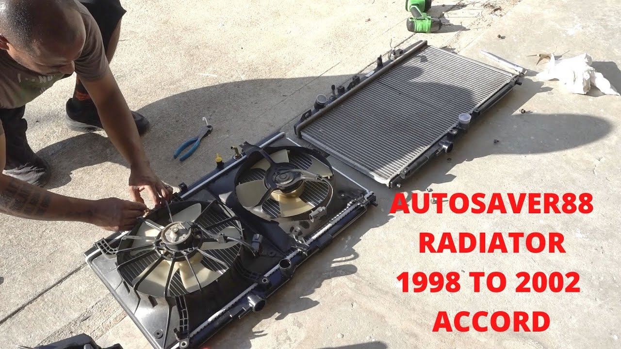 Radiator Replacement for 1998 to 2002 Honda Accord - YouTube