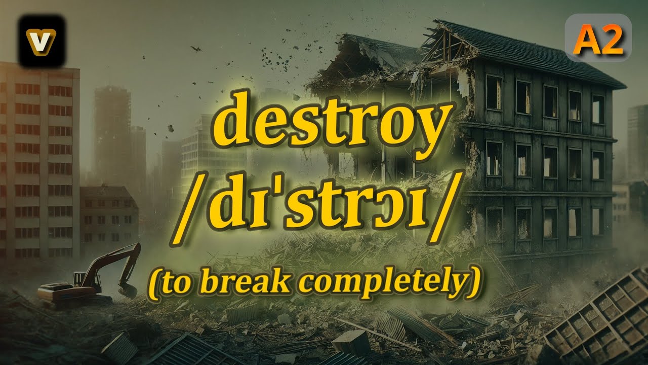 [v] Destroy meaning (to break completely) with 5 examples - YouTube